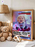 Custom Baby News Poster – Personalized Baby Web Walker Girl Wall Art